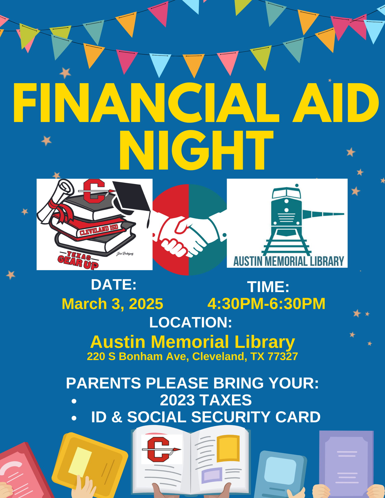flyer for financial aid night 